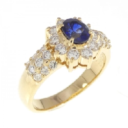 Nhẫn Sapphire K18YG 0.62CT