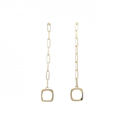 Bông tai Đinh Vân 750YG - Hàng hiệu Authentic