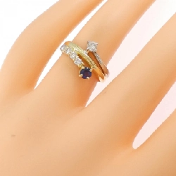 Nhẫn Sapphire K18YG/PT900 0.26CT - Hàng hiệu Chính hãng 853996
