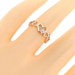 Nhẫn Sapphire K10PG hình trái tim 666031