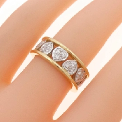 Nhẫn kim cương hình trái tim K18YG/K18WG 0.85CT - Hàng hiệu Authentic 852319
