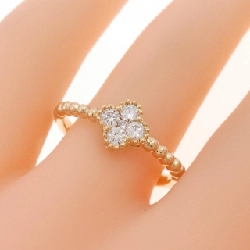 Nhẫn kim cương hoa K18PG 0.25CT 666187