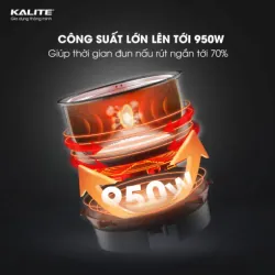 Nồi áp suất Kalite KPC6088 chính hãng hầm nhừ, ninh nhanh, giữ trọn dinh dưỡng, mới 100% 573227