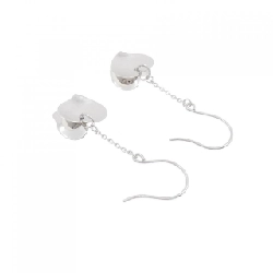 K18WG Bông tai hình trái tim - Hàng hiệu Chính hãng 869908