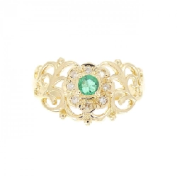 Nhẫn Emerald K18YG 0.10CT 669789