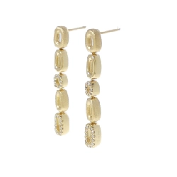 K18YG Bông tai kim cương 0.22CT - Hàng hiệu Chính hãng 865826