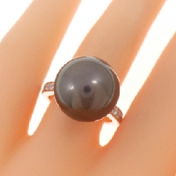 Nhẫn ngọc trai đen K18WG 13.3mm - Hàng hiệu Authentic 855032