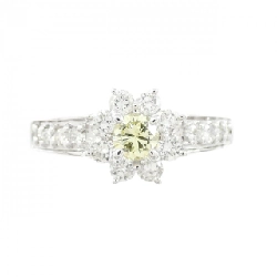 Nhẫn kim cương hoa K18WG 0.17CT - Hàng hiệu Authentic 854797