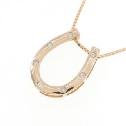 K18PG Mặt dây chuyền hình móng ngựa kim cương 0.09CT - Hàng hiệu Chính hãng 857364