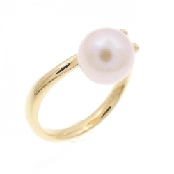 Nhẫn ngọc trai nước ngọt K18YG - Hàng hiệu Authentic