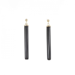 K10YG Onyx Bông tai - Hàng hiệu Chính hãng