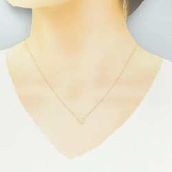 K18YG Dây chuyền kim cương hình trái tim - Hàng hiệu Chính hãng 863156