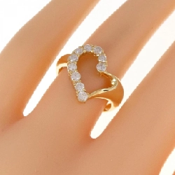 Nhẫn kim cương hình trái tim K18YG 0.50CT 672216