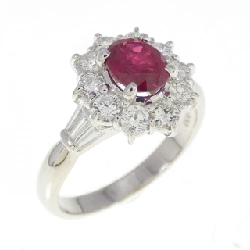 Nhẫn Ruby PT900 0.80CT