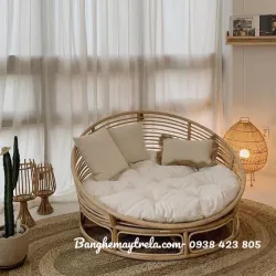 Giường thư giãn mây tự nhiên dáng tròn 712399