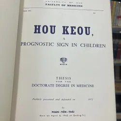 HOU KEOU, A PROGNOSTIC SIGN IN CHILDREN - PHAN TIÊN THÁI 590862