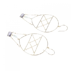 K10YG Iolite Bông tai - Hàng hiệu Chính hãng 868504