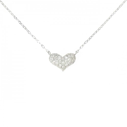 Dây chuyền kim cương pavé hình trái tim PT900/PT850 0.20CT - Hàng hiệu Chính hãng