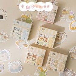 3 Hộp sticker 45 miếng trang trí sổ hàn quốc cute - VPP THIÊN ÁI TA014 178070