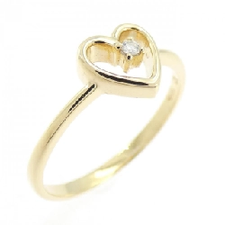 Nhẫn kim cương hình trái tim 18KTYG