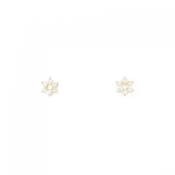 K18YG Bông tai kim cương 0.20CT - Hàng hiệu Chính hãng