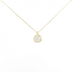 K18YG Solitaire Dây chuyền kim cương 0.42CT - Hàng hiệu Chính hãng