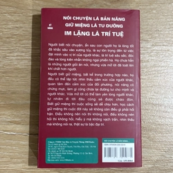 Nói chuyện là bản năng, giữ miệng là tu dưỡng, im lặng là trí tuệ 366092