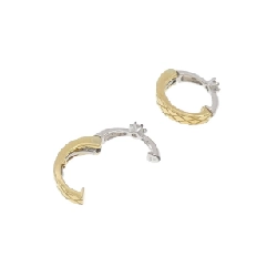 Bông tai kim cương K18YG/K14WG 0.06CT - Hàng hiệu Chính hãng 873070