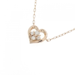 4゜C Heart × Flower Diamond Necklace - Hàng hiệu Authentic 845106