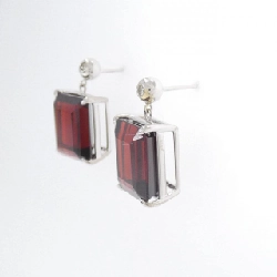 K18WG Garnet Bông tai - Hàng hiệu Chính hãng 868809