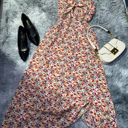 Đầm maxi sz m hoa nhí đã qua sử dụng nhưng còn rất mới