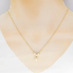 K18YG Dây chuyền kim cương hình ruy băng - Hàng hiệu Chính hãng 858076