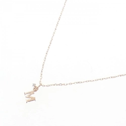 K14PG/K18PG Chữ cái M Dây chuyền Kim cương - Hàng hiệu Chính hãng 858501