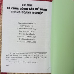 Giáo trình Tổ chức công tác kế toán trong doanh nghiệp 144383