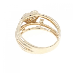 Nhẫn kim cương hình trái tim K10YG Pavé 0.18CT - Hàng hiệu Authentic 848886