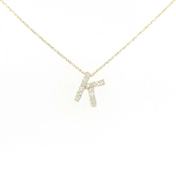 K18YG Chữ cái K Dây chuyền kim cương 0.28CT - Hàng hiệu Chính hãng