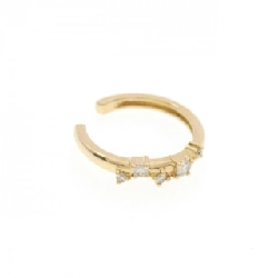 K18YG Bông tai kim cương một bên - Hàng hiệu Authentic 872008