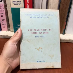 II Sách Nhà Nước: Quy Phạm Thiết Kế Đường Cấp Huyện (Dự Thảo) - 1983