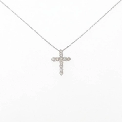 K18WG Dây chuyền kim cương chéo 1.00CT - Hàng hiệu Chính hãng