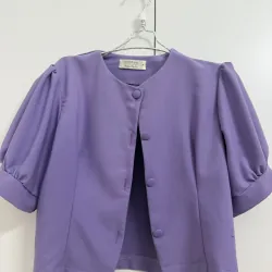 Áo sơ mi thiết kế TIT CLOTHING sz M tím hoa cà mới 95%  929871