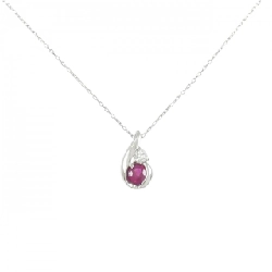 Dây chuyền ruby PT900/PT850 - Hàng hiệu Authentic