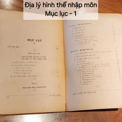 Sách trước 1975 - ĐỊA LÝ HÌNH THỂ NHẬP MÔN 702915