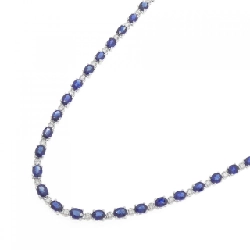 K18WG Sapphire Necklace 13.48CT - Hàng hiệu Authentic 858139