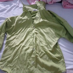 Áo ngủ size S xanh lá đã sử dụng 