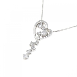 K18WG Dây chuyền kim cương hình trái tim 0.20CT - Hàng hiệu Chính hãng 868257