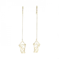 Bông tai ngọc trai Akoya K18YG 5.6mm - Hàng hiệu Authentic