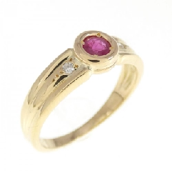 Nhẫn Ruby K18YG 0.17CT