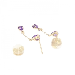 K18YG Amethyst Bông tai - Hàng hiệu Chính hãng 867541