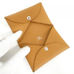 【Sản phẩm chưa sử dụng】Ví đựng thẻ Hermes Calvi 044164CK 623484