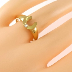 Nhẫn kim cương K24YG hình móng ngựa 0.05CT - Hàng hiệu Authentic 849484